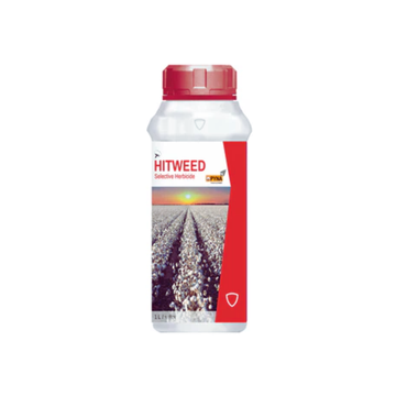 Hitweed is a selective herbicide containing Pyrithiobac Sodium 10% EC, providing effective post-emergence control of broadleaf weeds in crops like cotton.