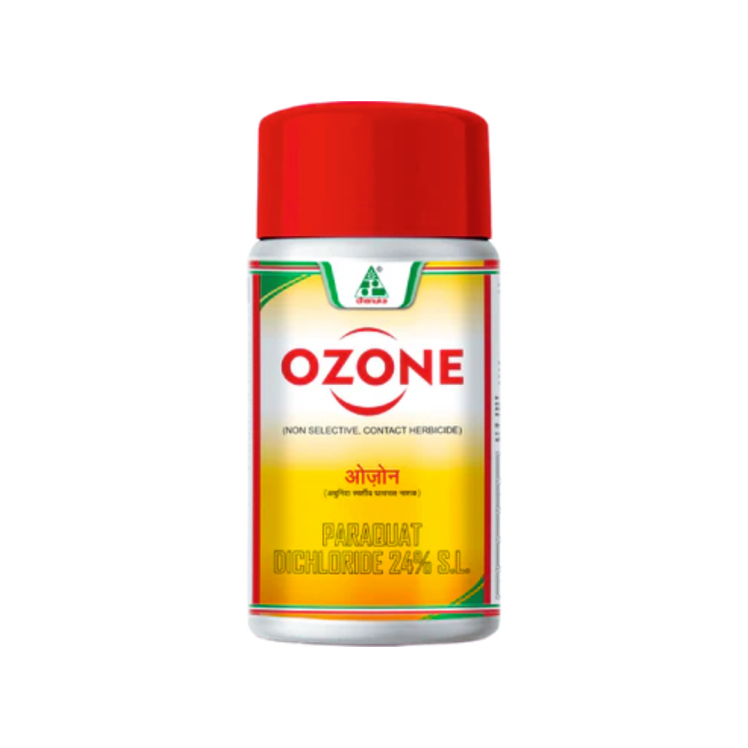 Ozone Herbicide (Paraquat Dichloride 24% SL) β a fast-acting, non-selective contact herbicide for controlling a wide range of annual and perennial weeds in crops, orchards, and non-crop areas, providing quick desiccation of green plant tissues.