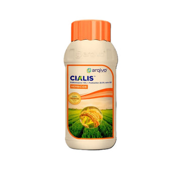 CIALIS pre-emergent herbicide product bottle for paddy weed control
