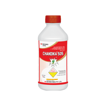"Chandika insecticide packaging used for effective control of stem borer, leaf folder and other pests"