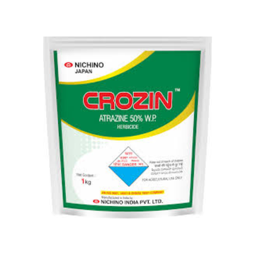 Crozin Herbicide is a selective herbicide containing Atrazine 50% WP, designed to control broadleaf weeds and grassy weeds in crops like maize, sugarcane, and sorghum. It works through systemic action, providing long-lasting weed control and improved crop yield.