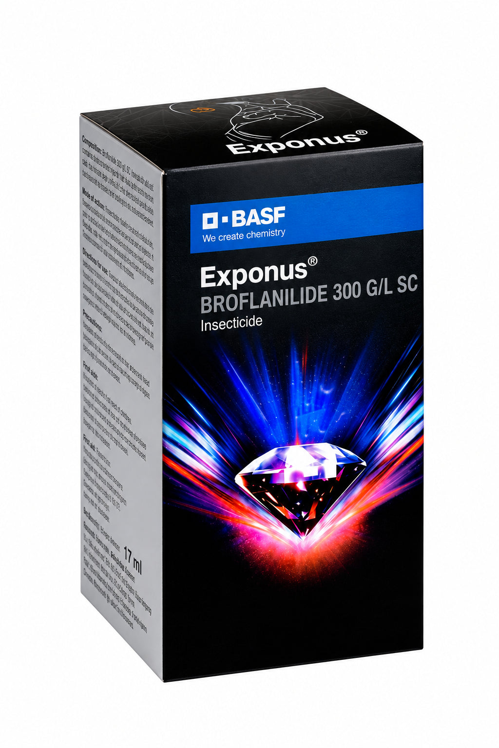Exponus insecticide containing Broflanilide 300 g/L SC, used for effective control of chewing and sucking pests in crops.