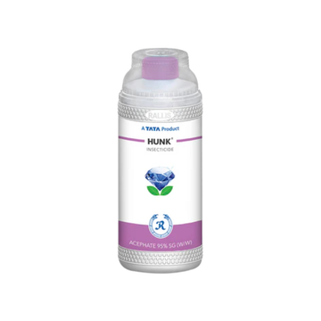 Hunk is a systemic insecticide containing Acephate 95%, effective against a wide range of sucking and chewing pests in crops like cotton, vegetables, and fruits.