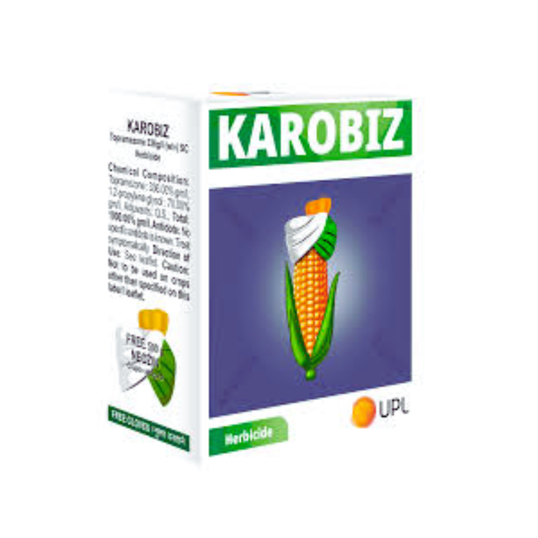 Karobiz liquid herbicide product used for effective maize weed management