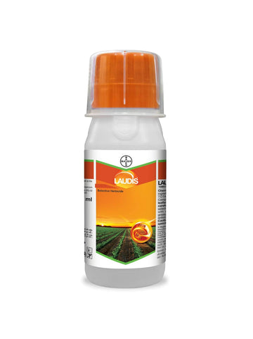 Laudis Herbicide (Tembotrione 42% SC) is a post-emergence corn herbicide by Bayer that provides broad-spectrum control of grasses and broadleaf weeds with excellent crop safety and long-lasting residual action.