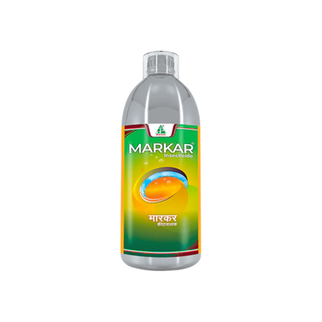 Markar Insecticide by Dhanuka, formulated with Bifenthrin 10% EC, is a broad-spectrum pyrethroid insecticide that provides effective contact and stomach action against a wide range of insect pests in crops like cotton, paddy, sugarcane, and vegetables.