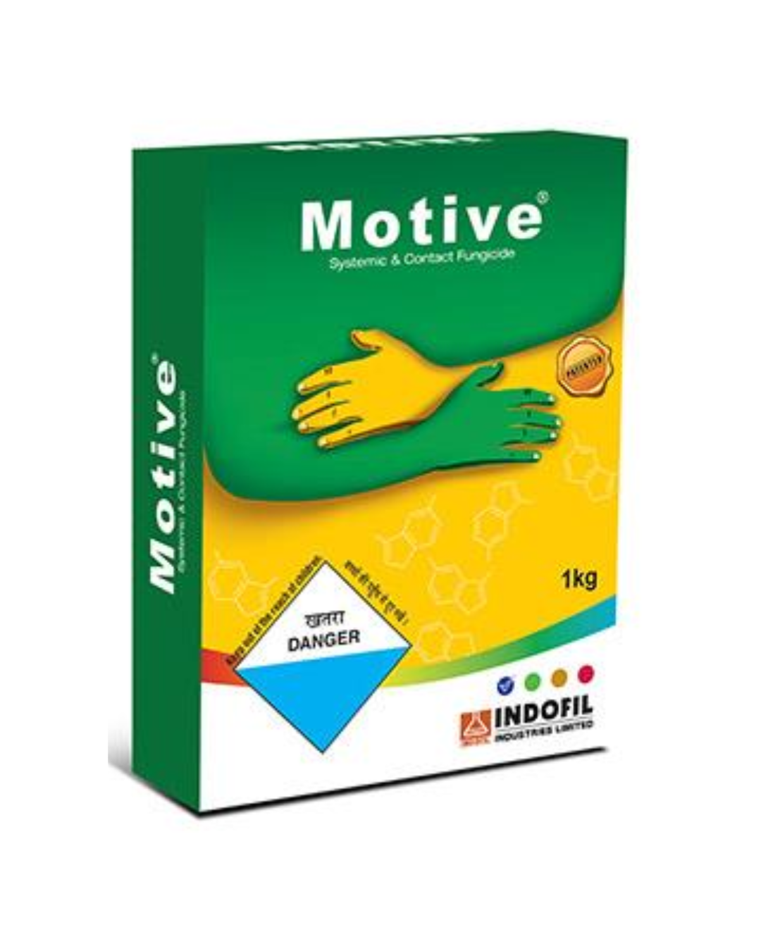Motive Fungicide pack containing Mancozeb 68% + Hexaconazole 4% WG formulation, used for broad-spectrum control of fungal diseases like leaf spot, rust, and blight in various crops, providing both protective and curative action for healthier and higher-yielding plants.