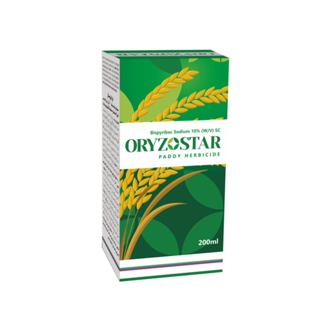 Oryzostar 10% SC Bispyribac Sodium selective herbicide for effective weed management in transplanted rice