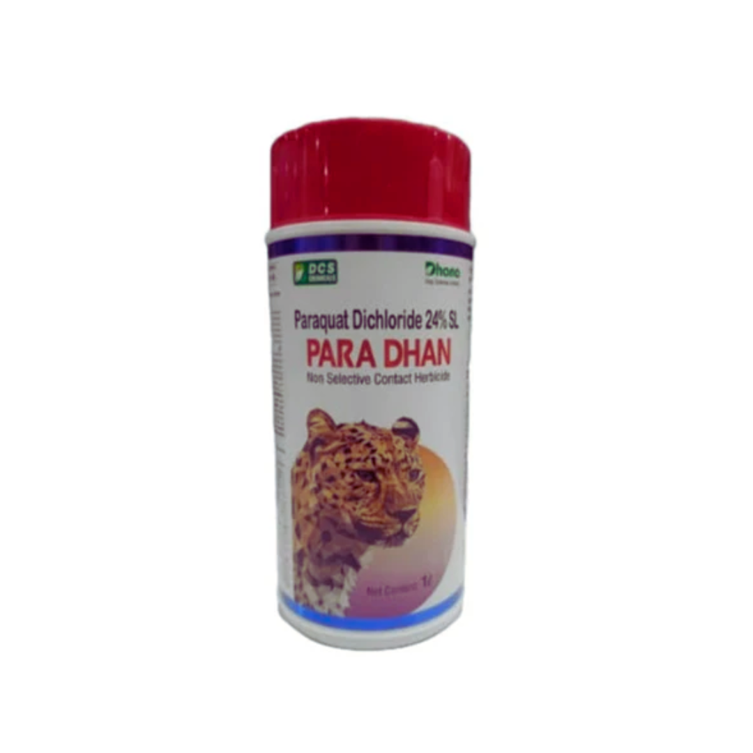 Paradhan is a non-selective herbicide containing Paraquat Dichloride 24% SL, designed for rapid weed control across a wide range of crops and non-crop areas.
