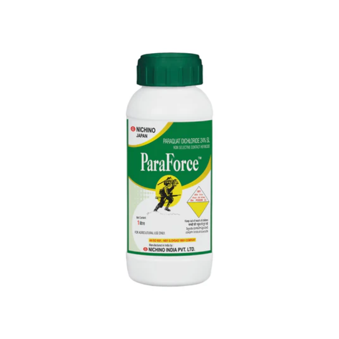 Paraforce is a non-selective, fast-acting herbicide formulated with Paraquat Dichloride 24% SL, designed to control a wide range of annual and perennial weeds in crops and non-cropped areas.