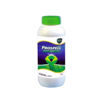 Prospell fungicide containing Azoxystrobin 7% + Mancozeb 40%, a broad-spectrum protective and curative fungicide for controlling fungal diseases in crops like vegetables, fruits, and cereals, offering long-lasting protection and improved crop health.