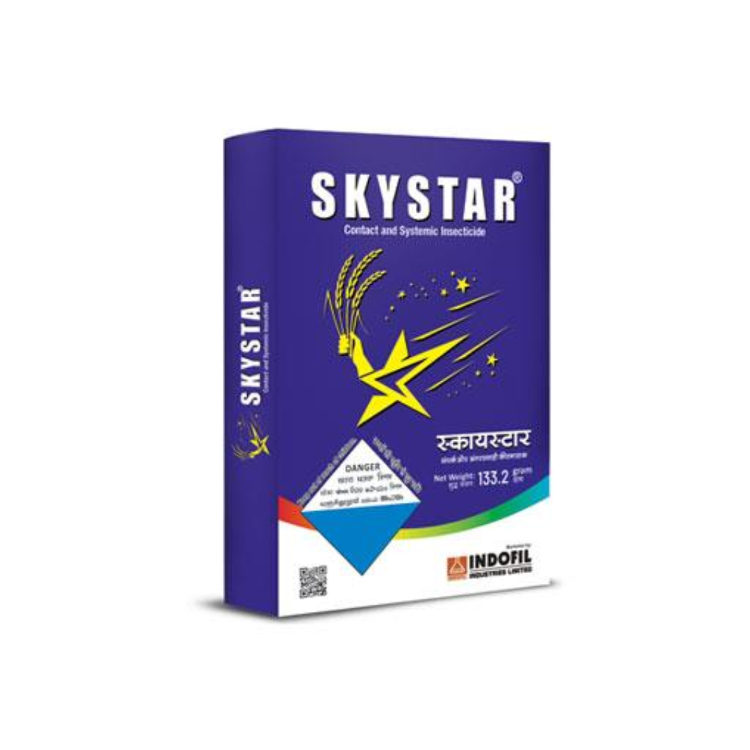 Skystar insecticide – a dual-action wettable granule (WG) formulation containing Dinotefuran 15% and Pymetrozine 45%, providing effective control of sap-sucking pests such as planthoppers, leafhoppers, and aphids in paddy and other crops.