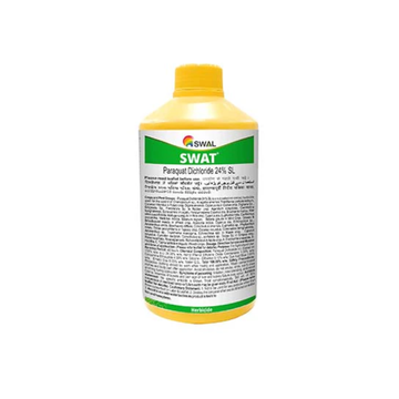 "Swat Herbicide by SWAL, formulated with Paraquat Dichloride 24% SL, is a fast-acting, non-selective contact herbicide used to control a wide range of weeds and unwanted vegetation in fields, gardens, and fallow land."