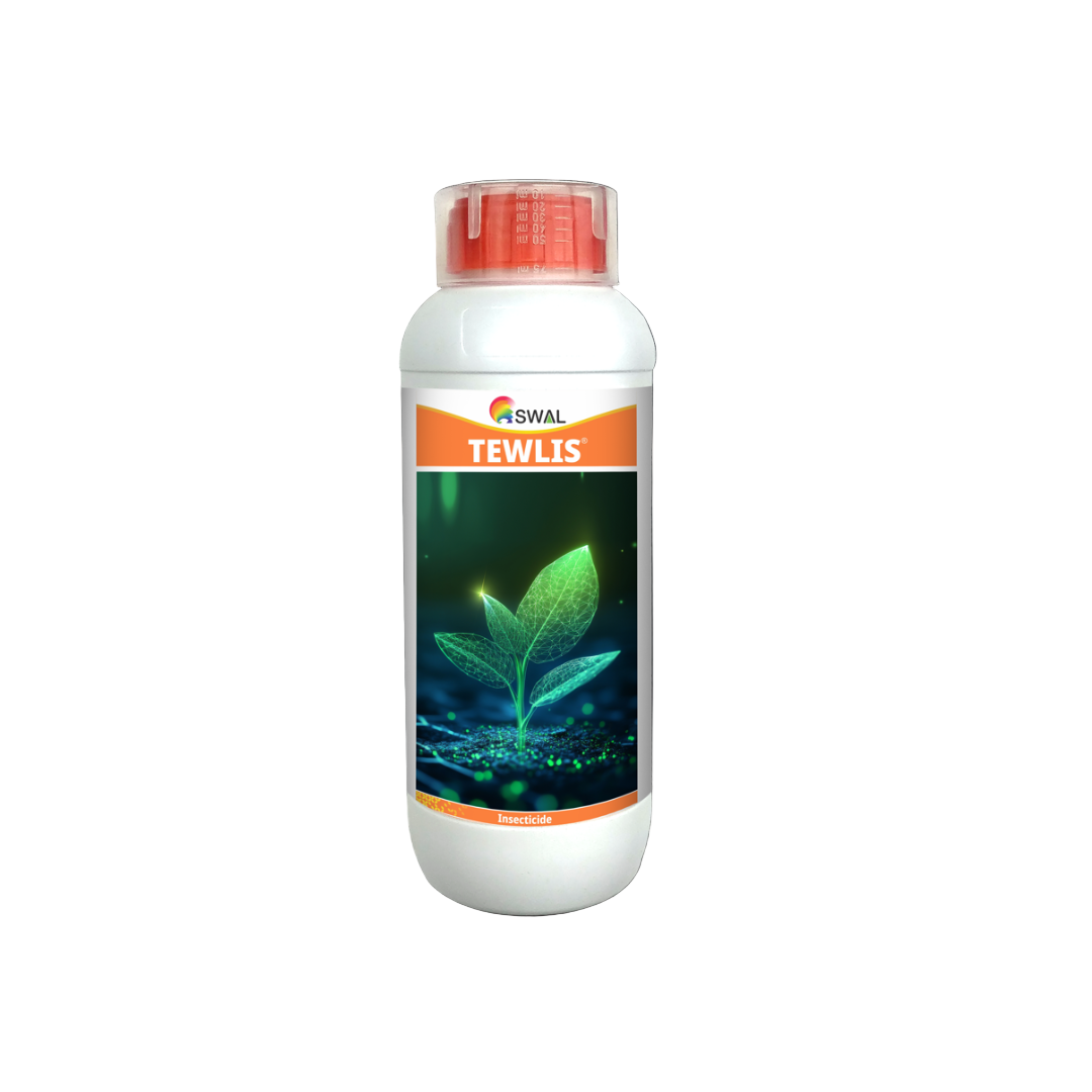 Tewlis insecticide containing Chlorantraniliprole 5.2% and Novaluron 8.5% SC, a suspension concentrate for broad-spectrum control of lepidopteran pests in cotton, paddy, vegetables, and other crops.