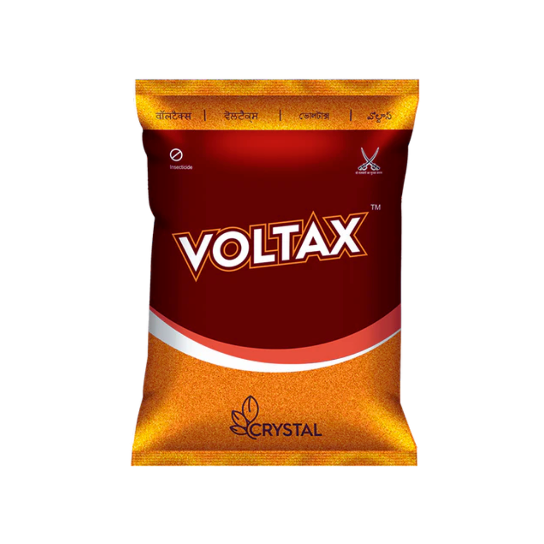 Voltax is a granular insecticide containing Thiamethoxam 0.9% and Fipronil 0.2%, designed for effective pest control in crops.