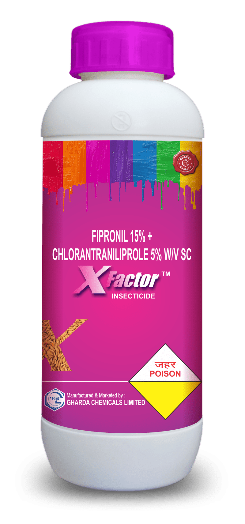 XFactor Insecticide  - Fipronil and Chlorantraniliprole.