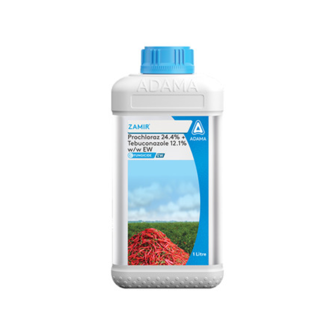 Zamir Fungicide – Prochloraz 24.4% + Tebuconazole 12.1% EW broad-spectrum systemic fungicide for effective control of fungal diseases in cereals, oilseeds, and other crops.