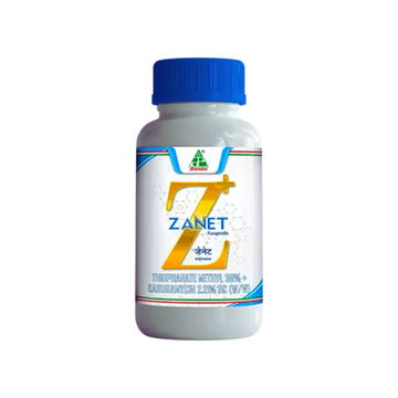 Zanet SC is a systemic fungicide combining Thiophanate-methyl 38–45% and Kasugamycin 2–2.6%, providing broad-spectrum control of fungal and bacterial diseases in crops like paddy, tomato, chili, and cucumber, safe for integrated pest management (IPM).