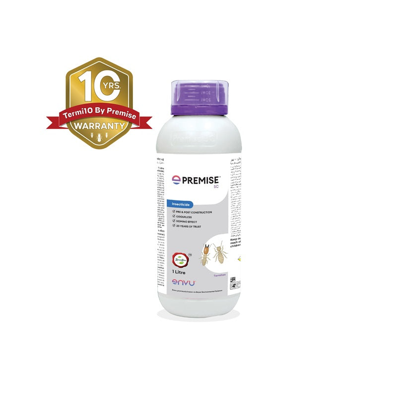 Premise contains Imidacloprid 30.5% SC and can be used for Pre-construction and Post-construction anti termite treatment.