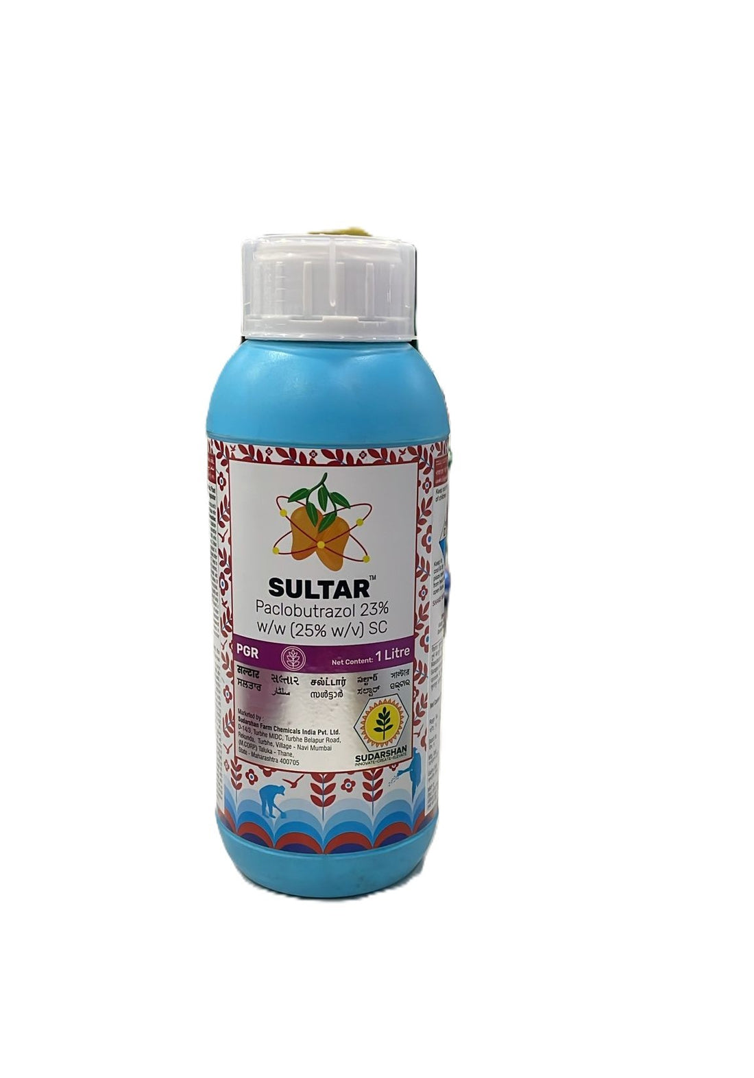 Sultar Paclobutrazol 23% SC Plant Growth Regulator – 1L Bottle for Mango Flowering and Crop Yield Enhancement