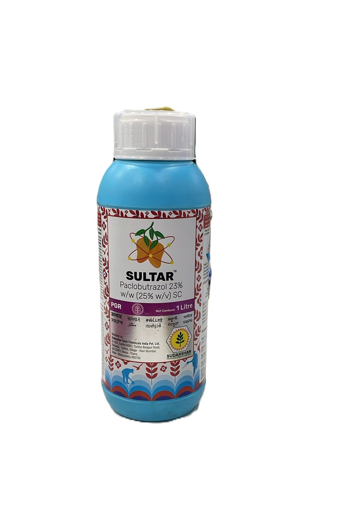 Sultar Paclobutrazol 23% SC Plant Growth Regulator – 1L Bottle for Mango Flowering and Crop Yield Enhancement